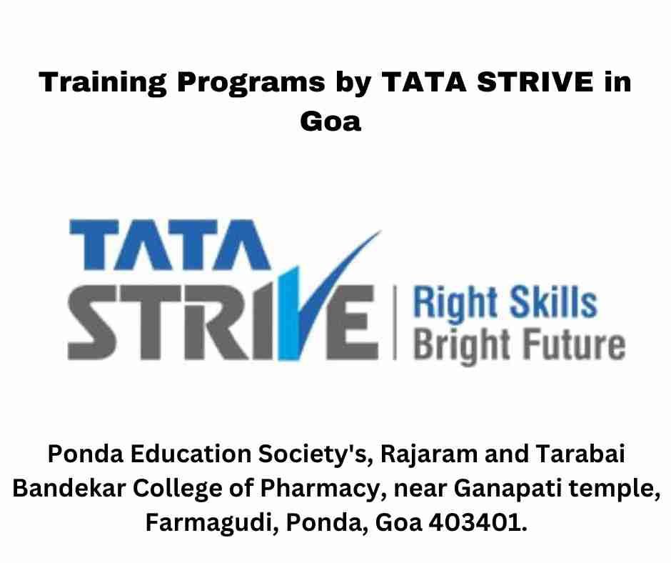 Training Programs by TATA STRIVE in Goa with Placement assistance