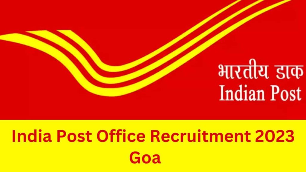 India Post Office Recruitment 2023 Goa