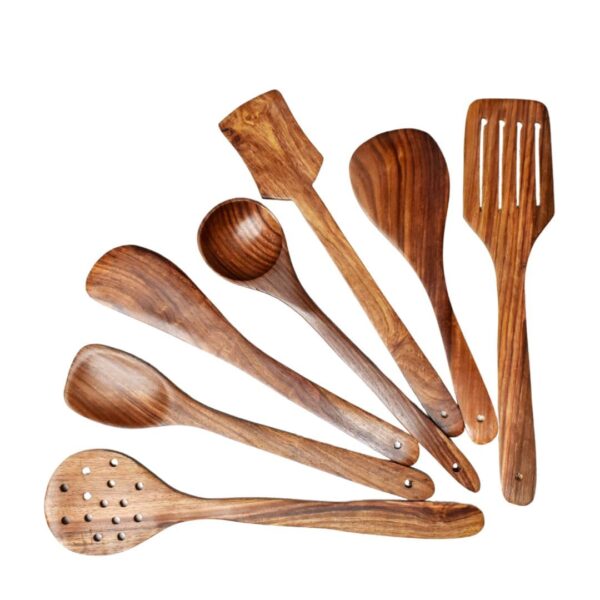 Goan-Handmade-Neem-Wood-Cooking-Spoon-Set